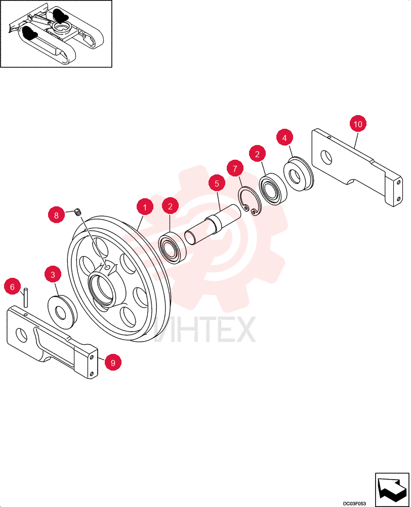IDLER PE52D00002F1 (2)