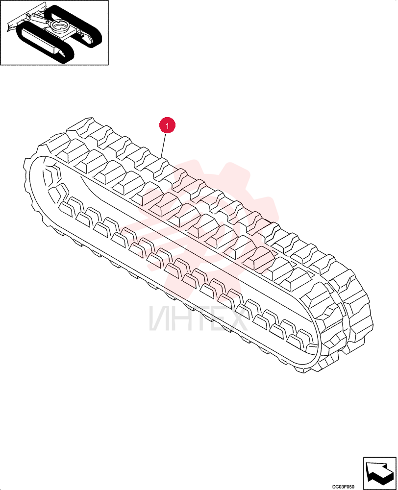 RUBBER TRACK PE61D00001P1