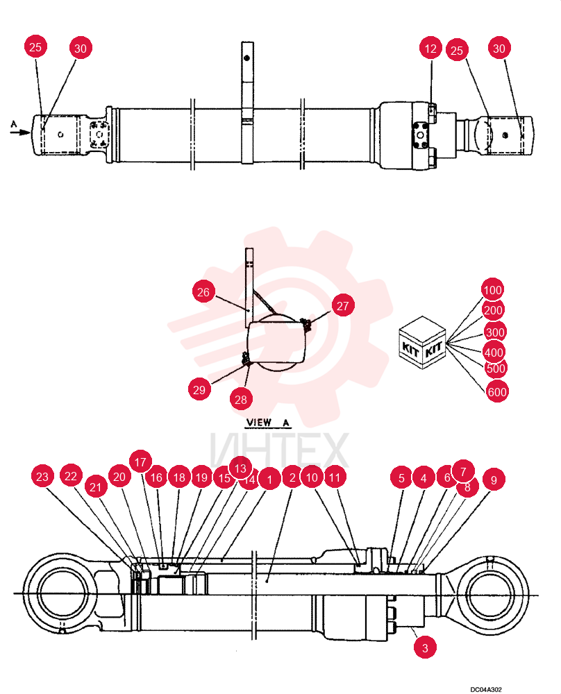 BUCKET CYLINDER YM01V00007F2