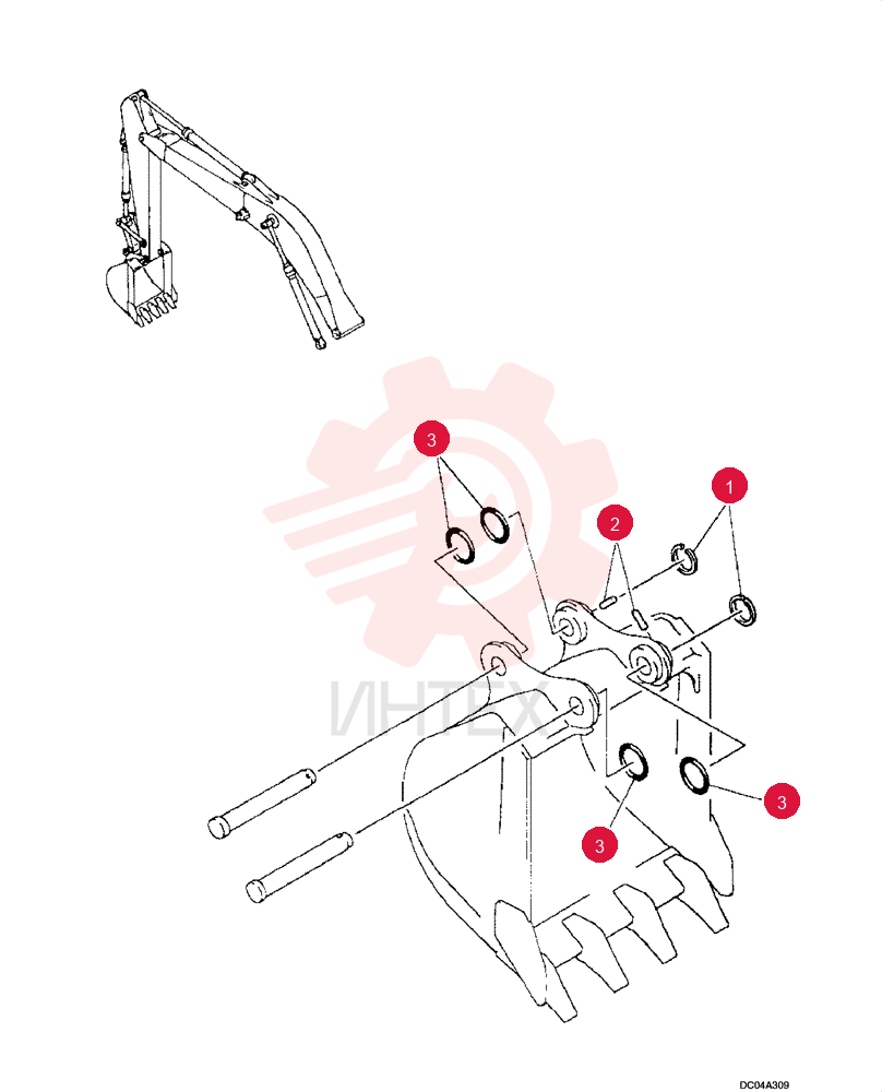 BUCKET INSTALLATION YM61B00002F1