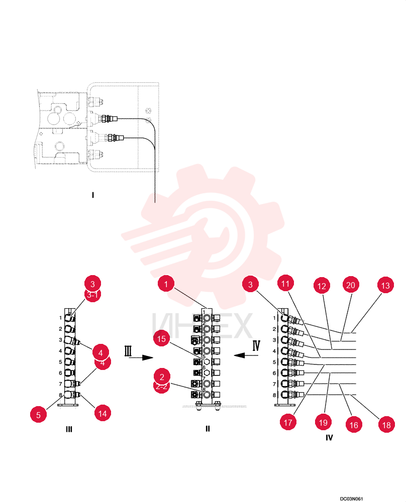 CONTROL LINES, BLOCK YM64H00013F1