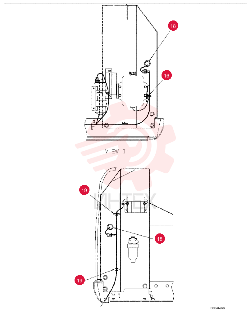 HARNESS ASSY, UPPER, FRAME (STD) YM13E00004F1 (1)