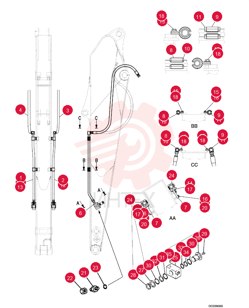 TUBE,1209, 84 mm L