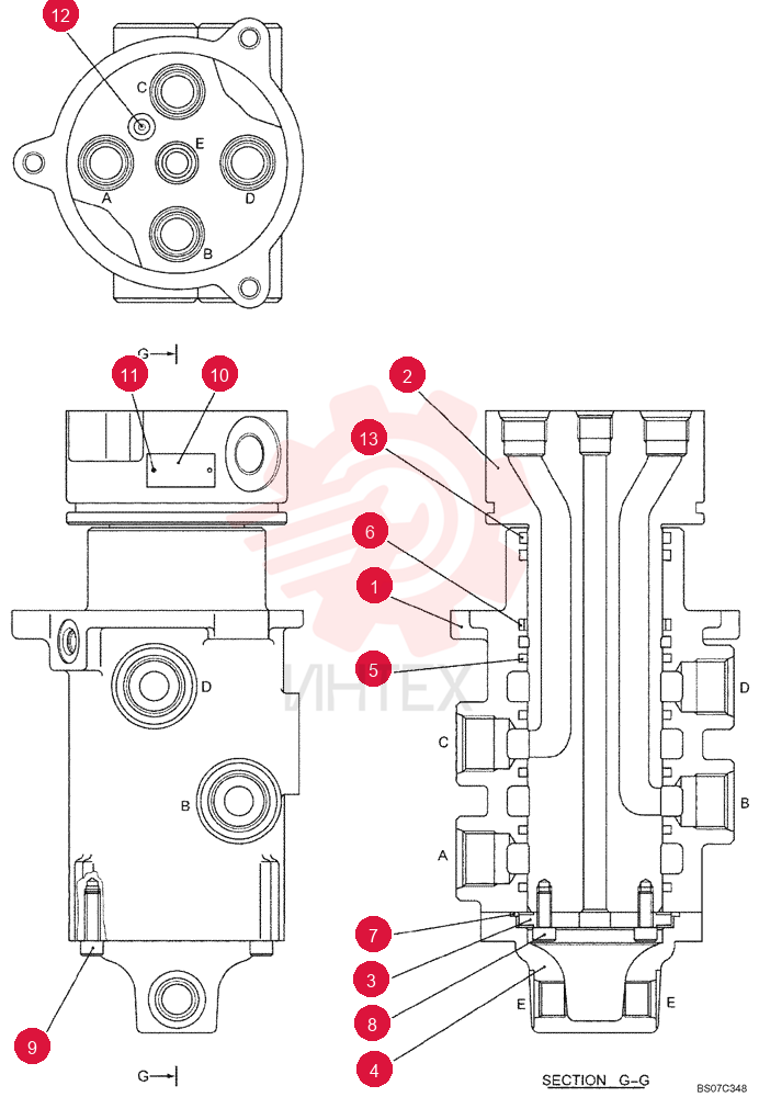 CENTER JOINT YN55V00053F1