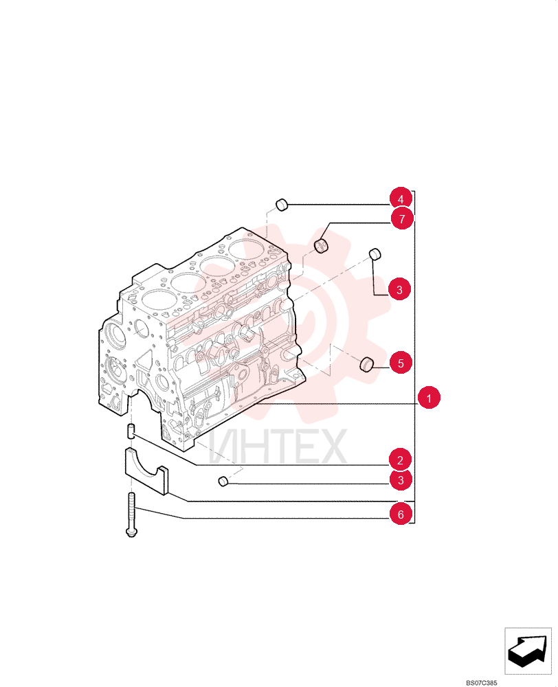 CYLINDER BLOCK,4 Cylinders