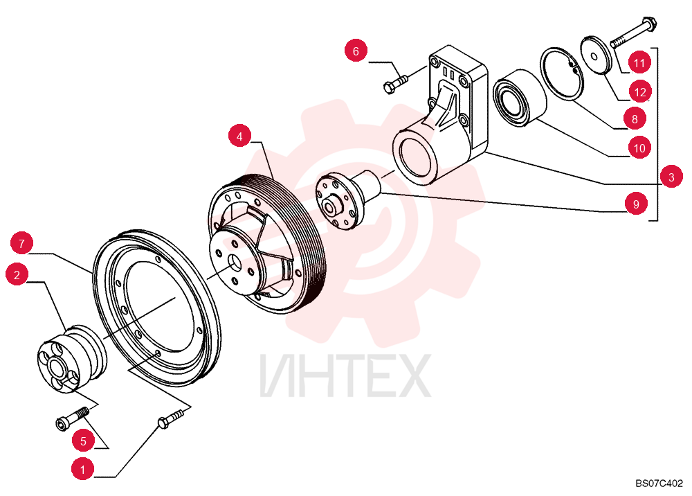 FLANGE BOLT,Hex, M8 x 1.25 x 20mm 2852234 (2)
