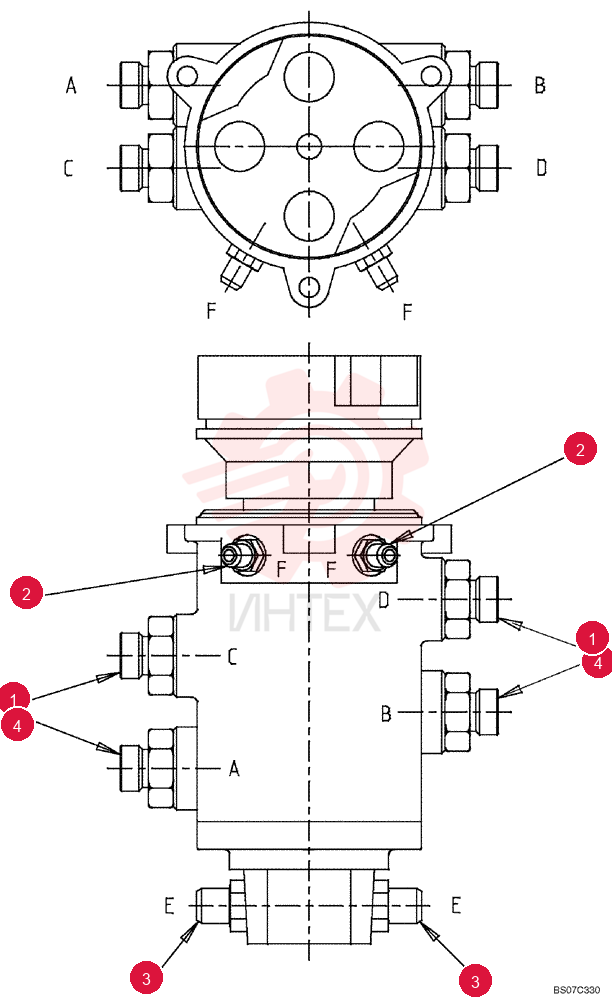 HYD CONNECTOR HG24F10016G1