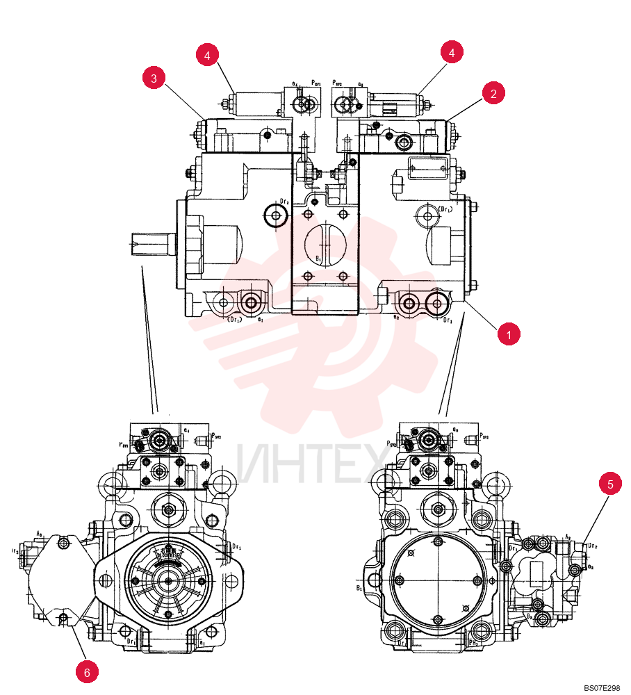 HYDRAULIC PUMP YM10V00005F2