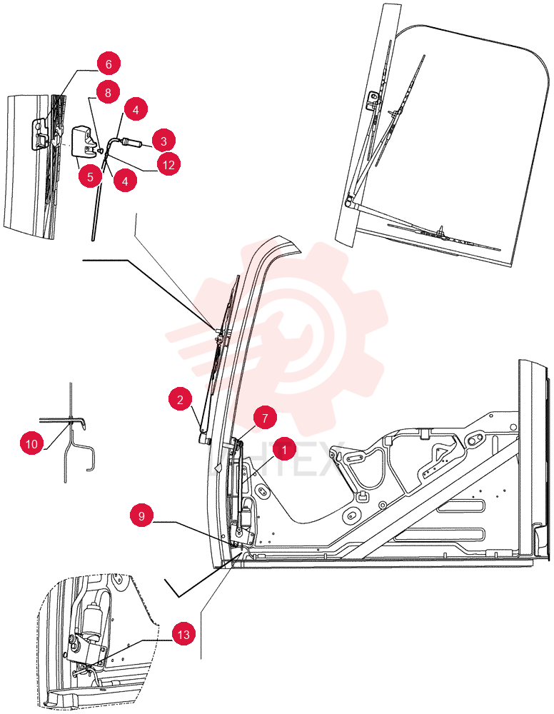 WIPER MOTOR LQ53C00003S001
