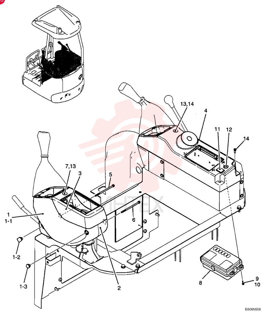 COVER ASSY, OPERATOR CONTROLS (PU03M01367F1)
