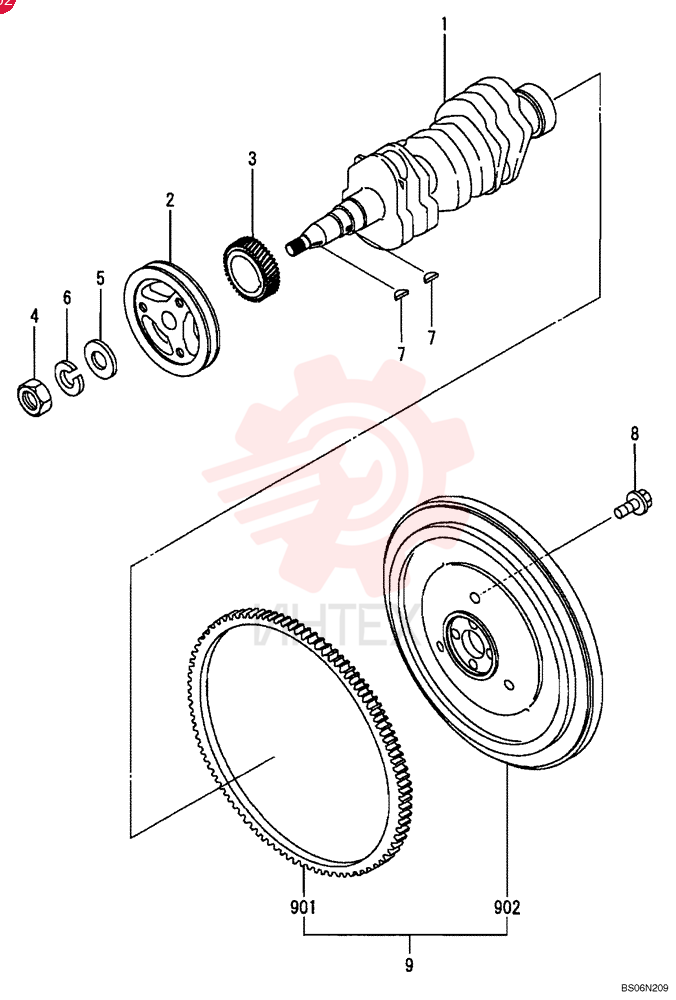 CRANKSHAFT VA30L2000501