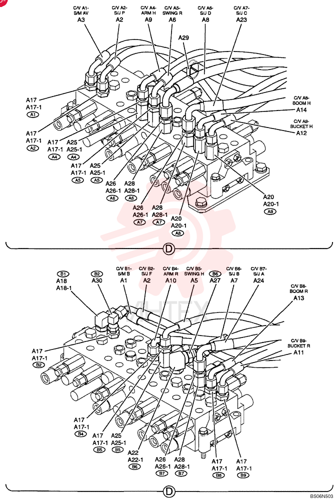 HYDRAULIC LINES, UPPER (PU03H00016F1)
