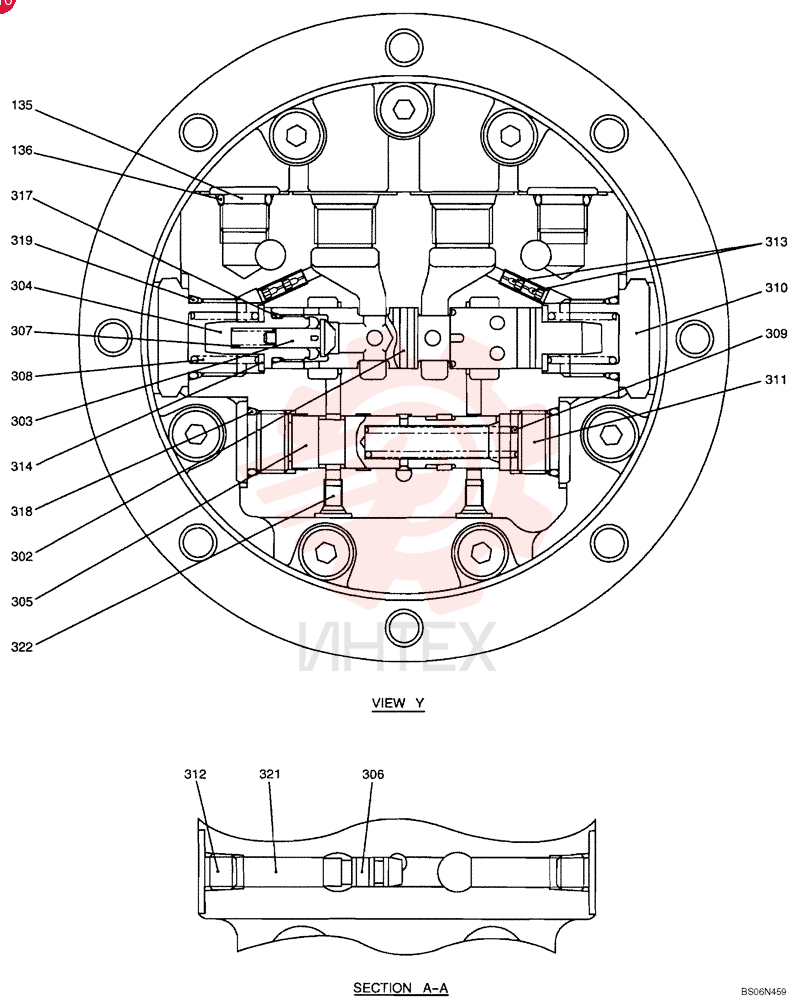 HYDRAULIC MOTOR PU15V00021F1 (1)