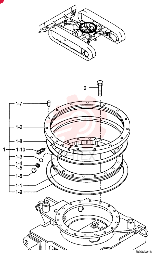 SLEWING RING ASSY (PF40F00002F1)