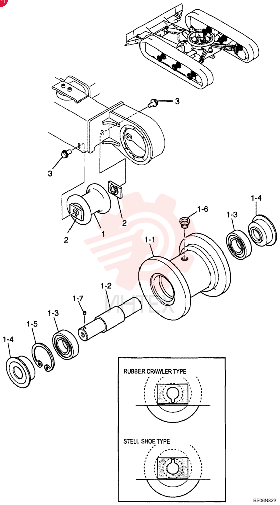TRACK ROLLER ASSY (PU64D00015F1)