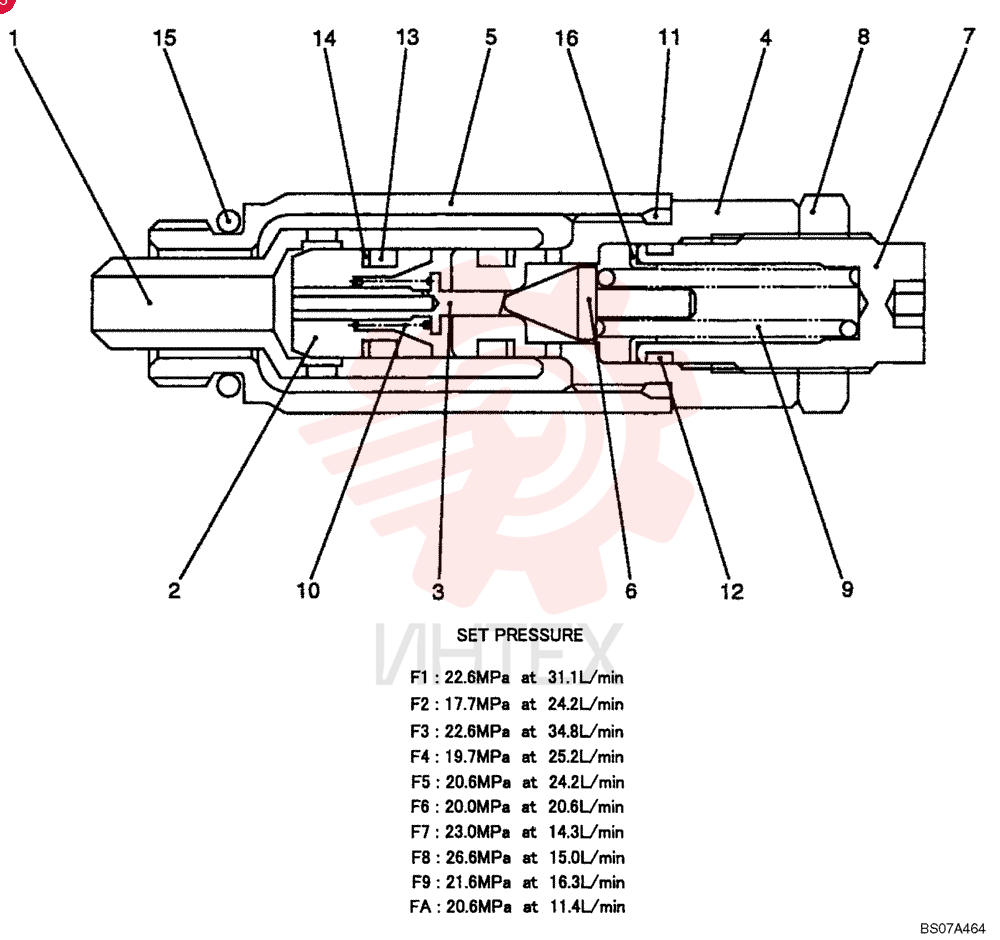 VALVE ASSY, RELIEF (PR22V00004F1-FA)