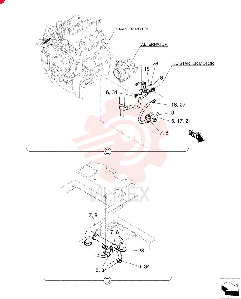 Elec Assy., Upp. PU03E00002F1 (2)