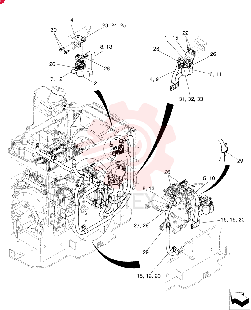 Fuel Lines, Serial Range: PU09-08001-PU09-09384 PU21P00003F1 (1)