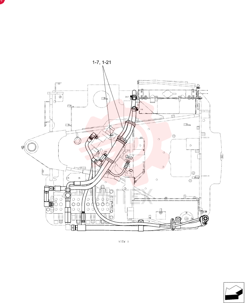 Hyd Lines,  Return (Nibbler & Breaker) PU32H00021F1 (1)