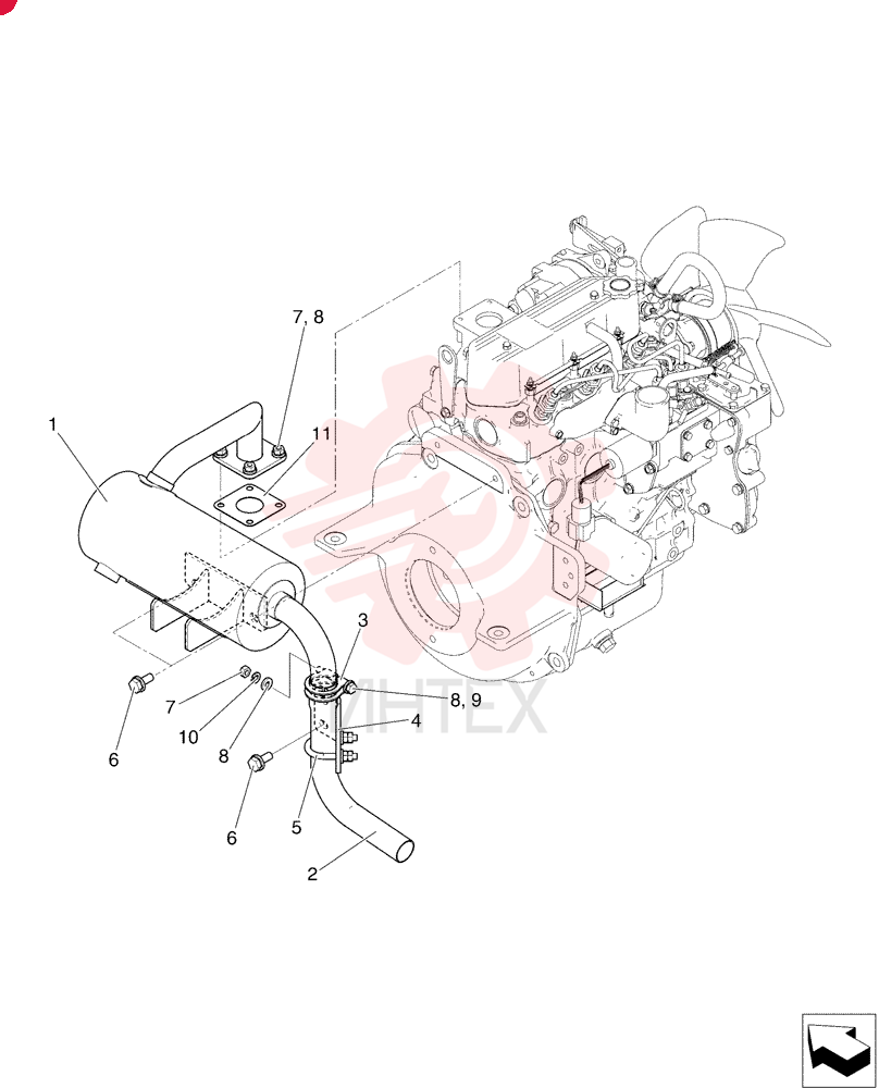 Muffler Assy. PU12P00014F1