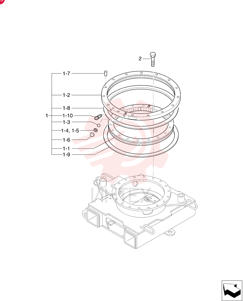 Ring Assy., Slewing PF40F00002F1
