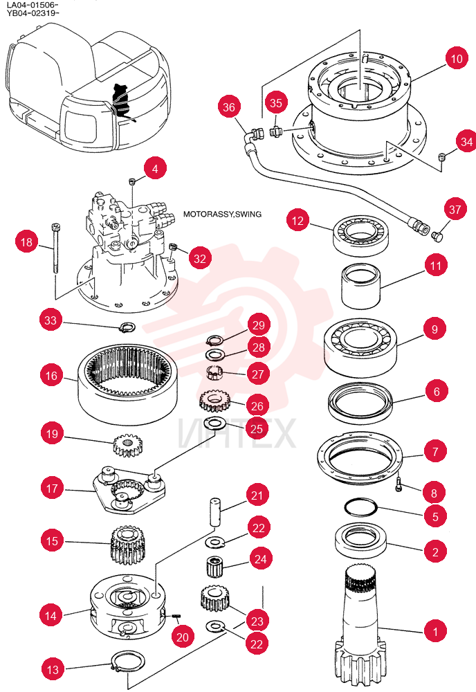 GEAR REDUCTION UNIT YB32W00001F1