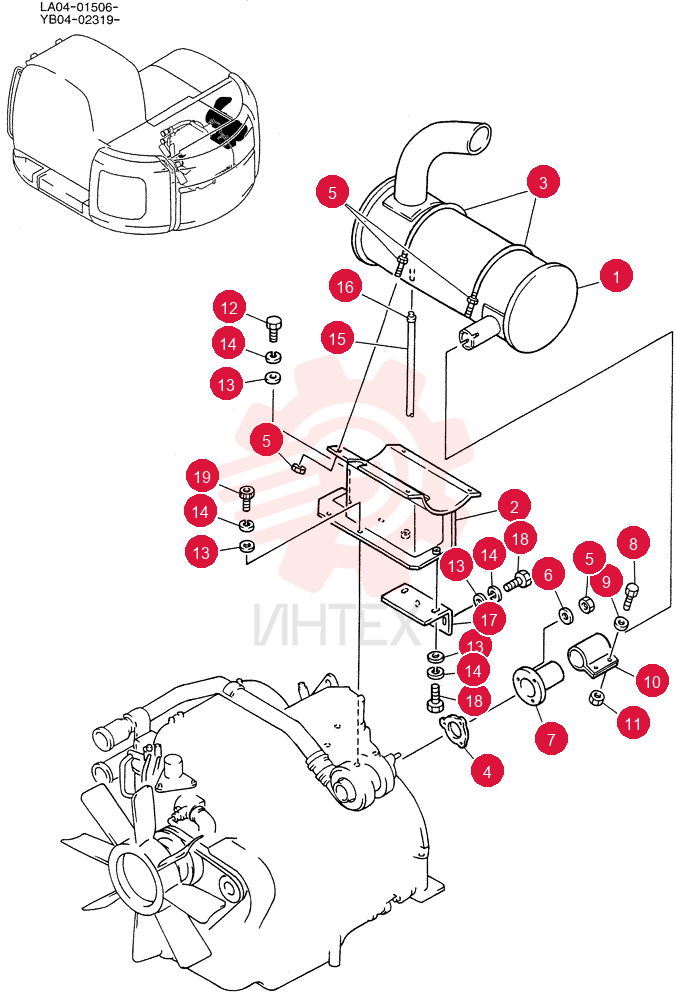 MUFFLER ASSY YB12P00001F1
