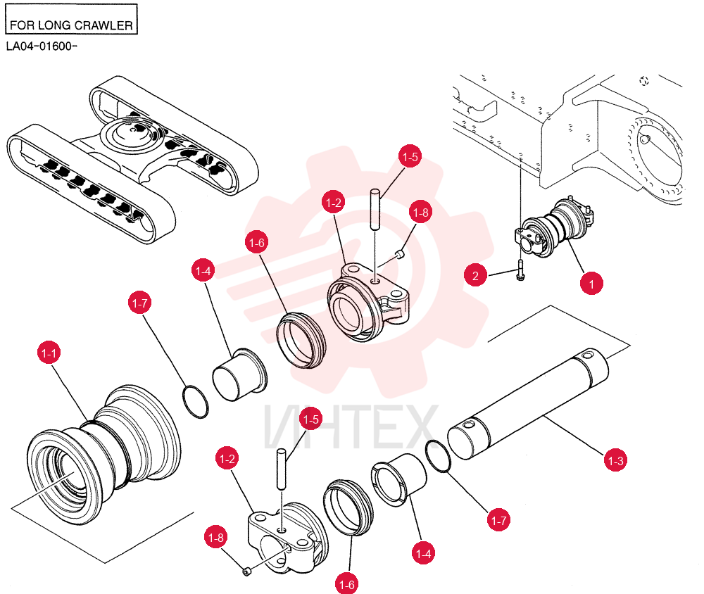 ROLLER ASSY, TRACK LQ64D00028F1