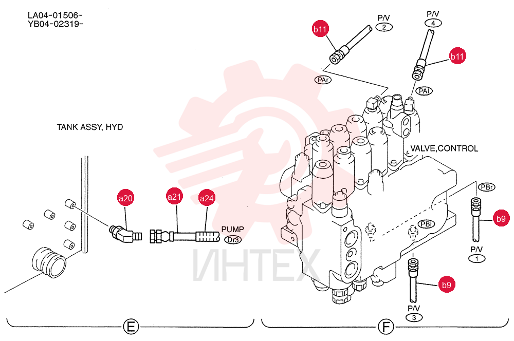 CONTROL LINES, PUMP YB06H00015F1 (1)