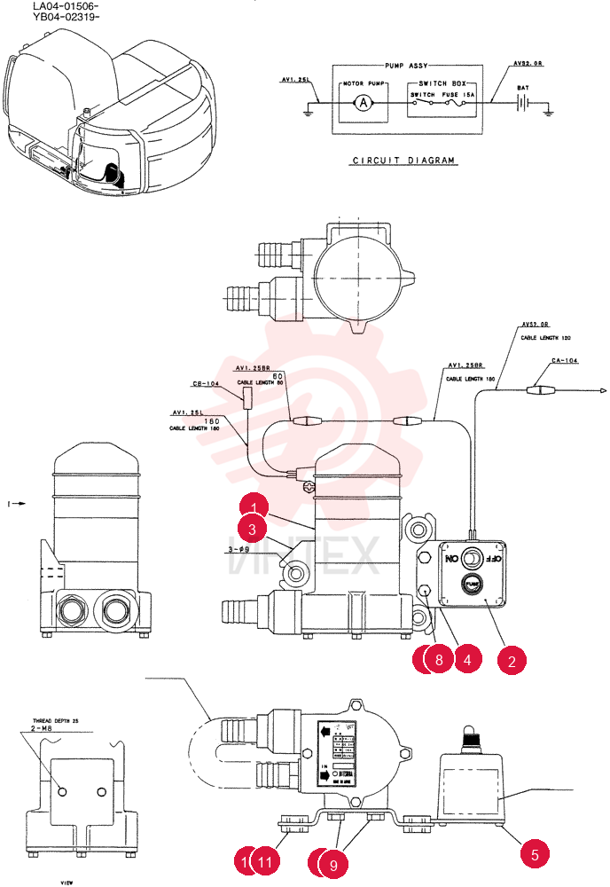 FUEL PUMP YF22P00002F1