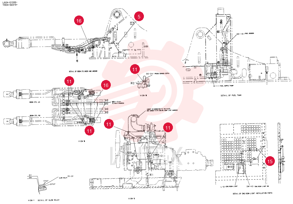 HARNESS ASSY, UPP YB13E00010F1 (3)