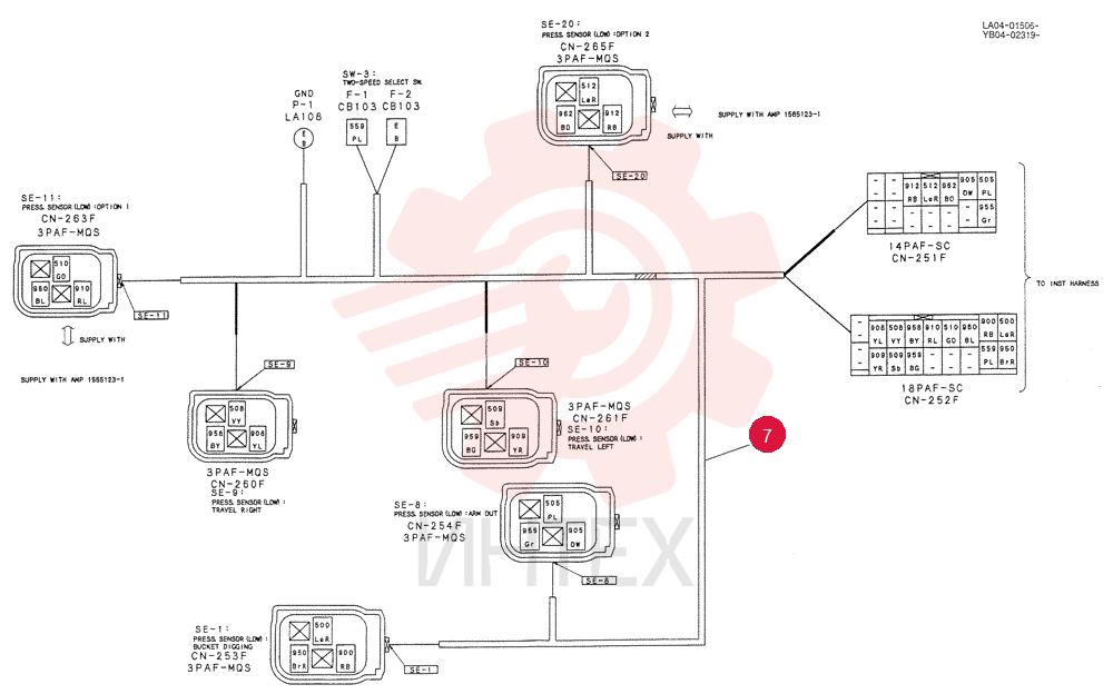 HARNESS ASSY, UPP YB13E00007F2 (2)