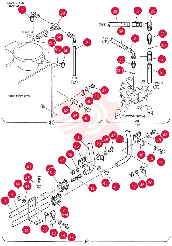 HYD LINES, RETURN YB32H00003F1 (3)