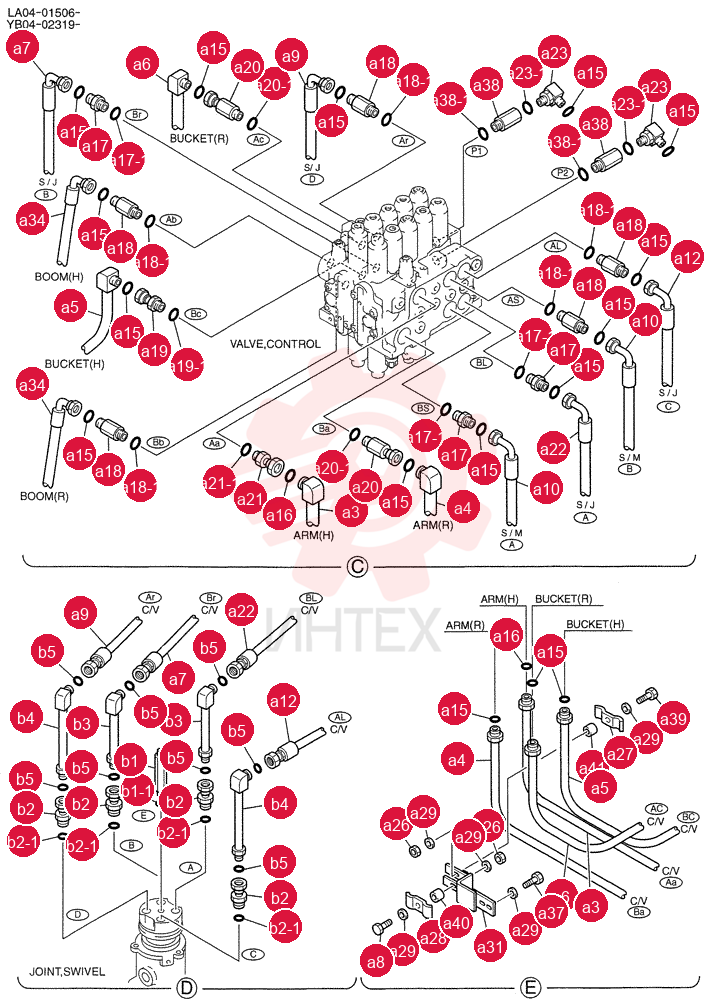 HYD LINES, UPP YB03H00016F1 (2)