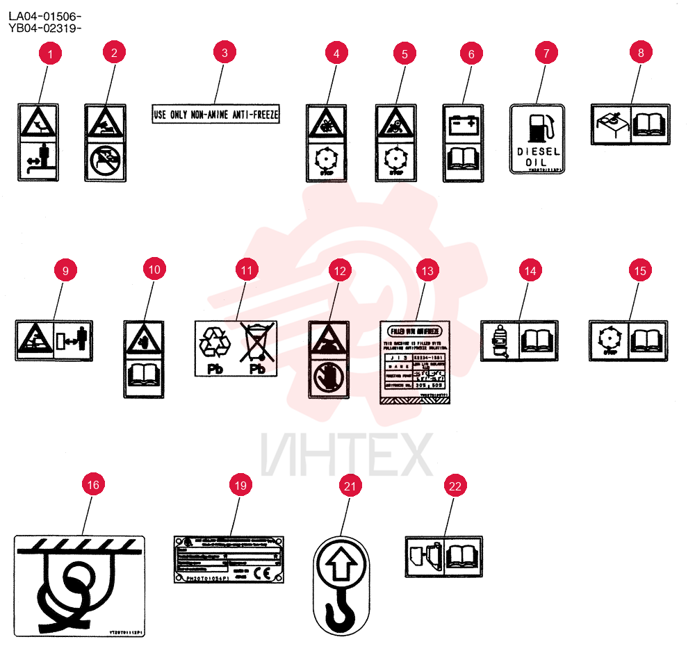 NAME PLATE INSTAL, (REQUIRED) YB22T00045F1 (1)