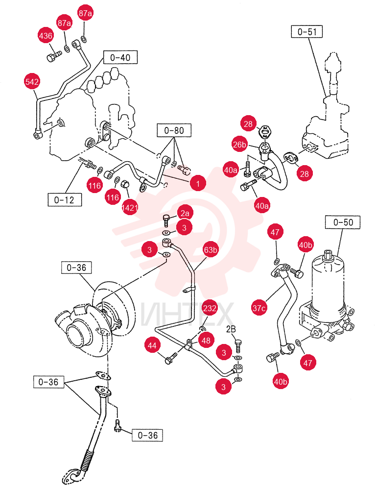 PIPE; OIL,INJ PUMP TO C/BL VI8972523211