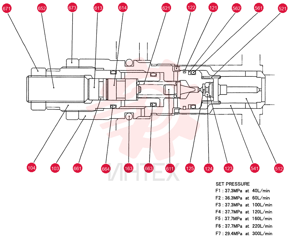 PRESSURE RELIEF VALVE YN22V00001F1