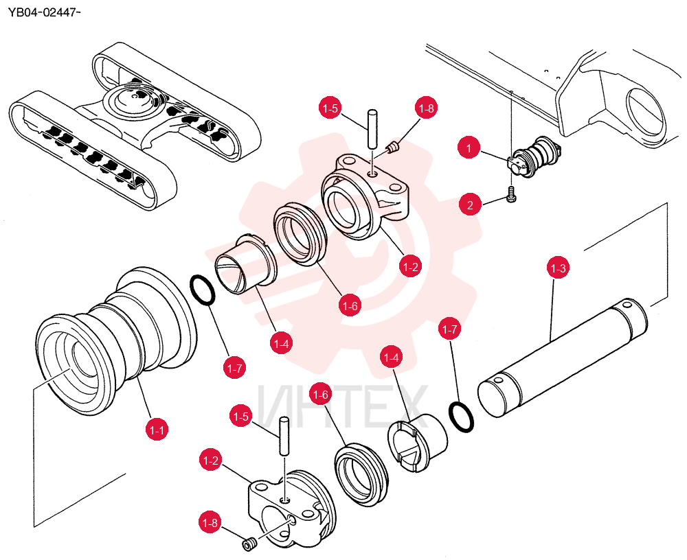 ROLLER ASSY, TRACK YN64D00033F1