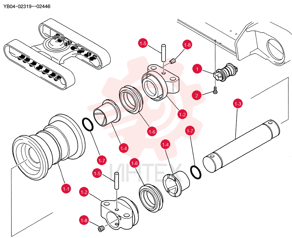 TRACK ROLLER YN64D00020F1