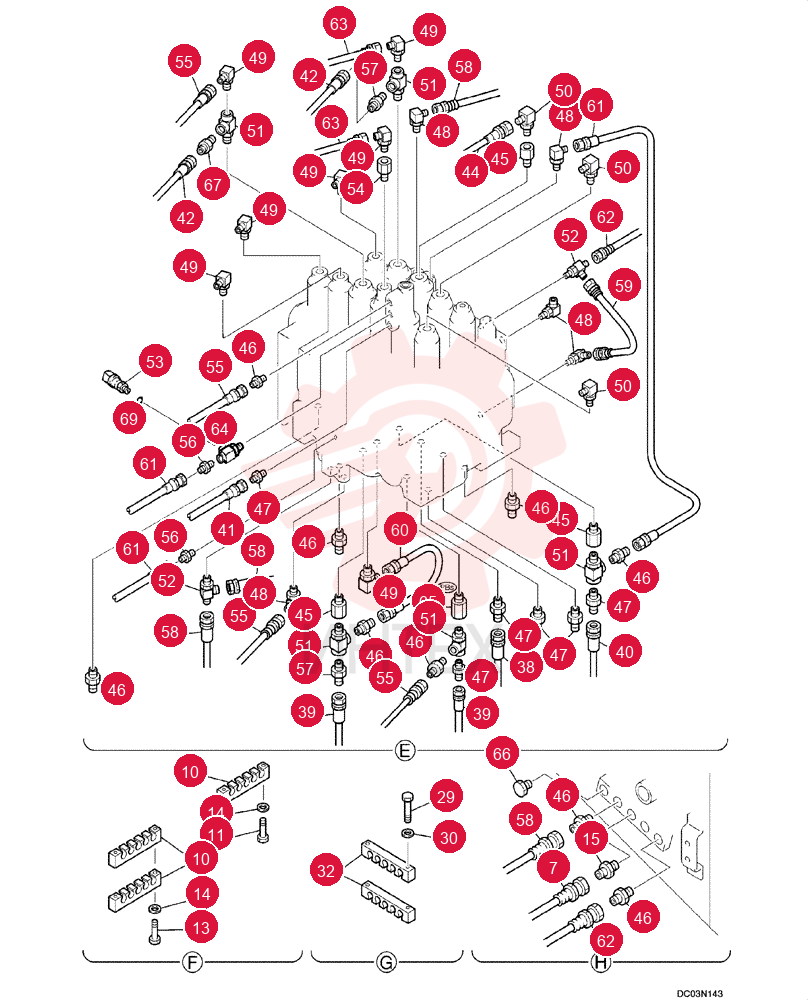 CONTROL LINES, REMOTE YN68H00102F1 (14)