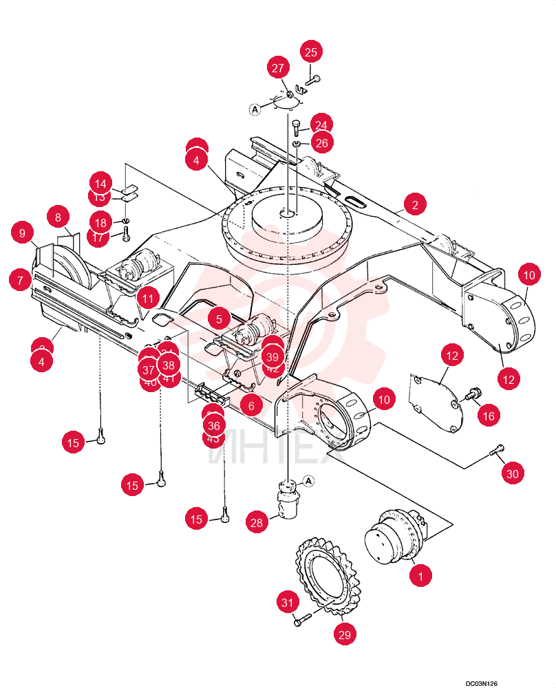 FRAME ASSY, LOWER (H&W), Incl. 2 - 11