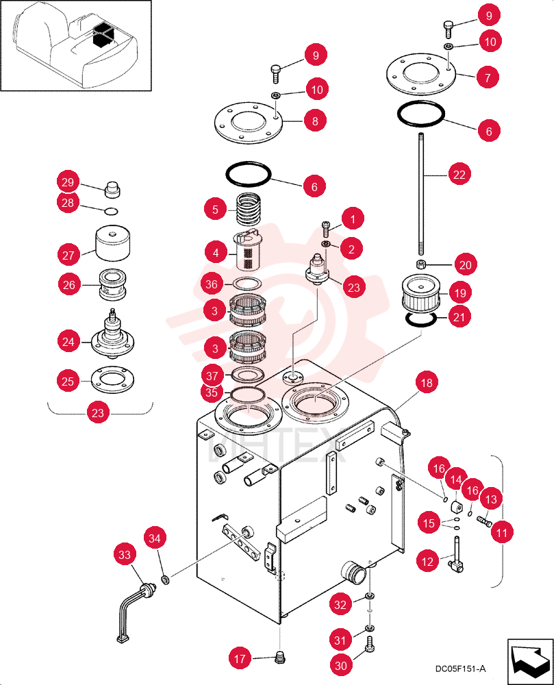 TANK ASSY, HYDRAULIC YN33H00039F9