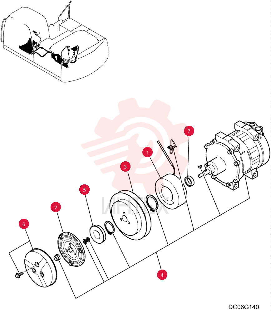COMPRESSOR,W/ Pulley YX91V00001F1