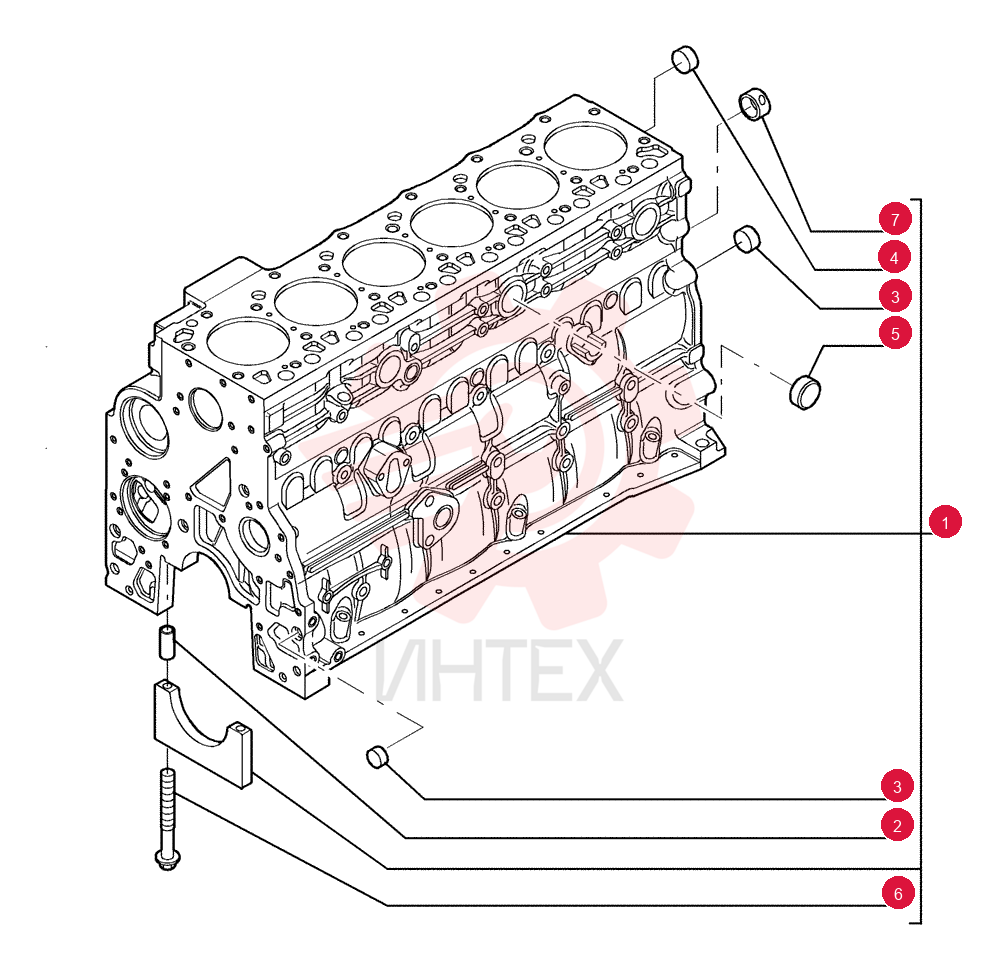 CYLINDER BLOCK,6 Cylinders