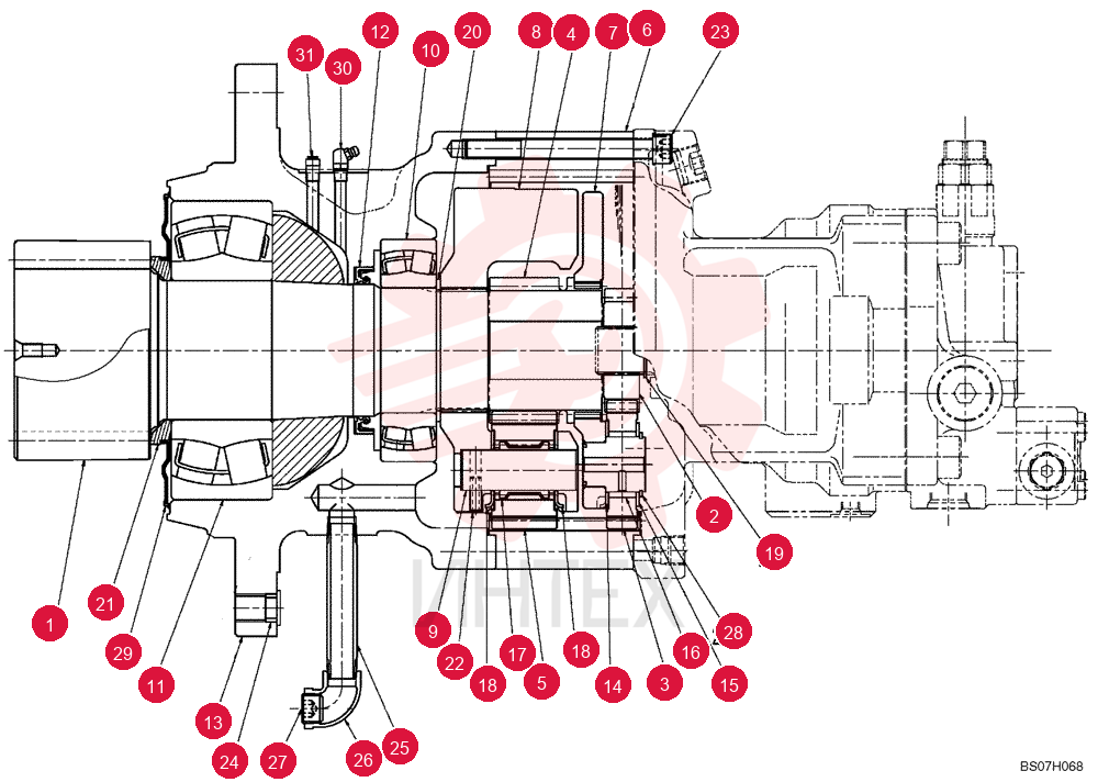 GEAR REDUCTION UNIT YN32W00022F1