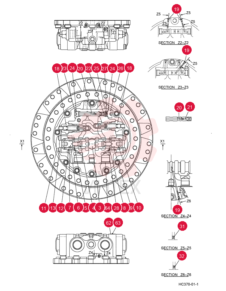 HYDRAULIC MOTOR LQ15V00020F1 (1)