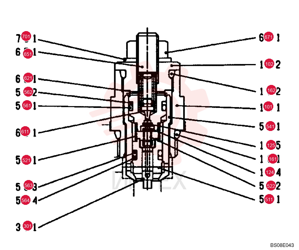 HYDRAULIC VALVE YN22V00041F1