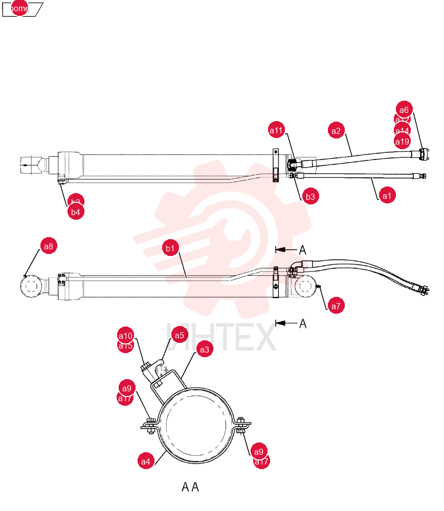 CYLINDER,Double Acting, 95mm Rod, 1558mm Stroke YN01V00175F1 (2)
