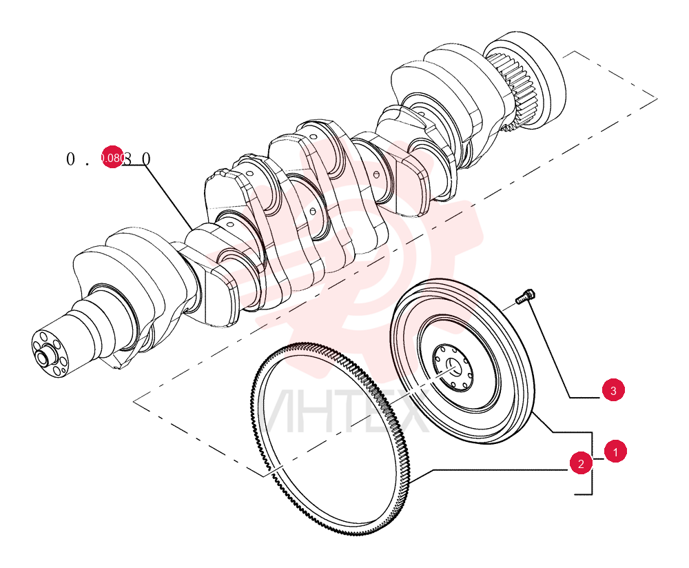 ENGINE FLYWHEEL 2854237