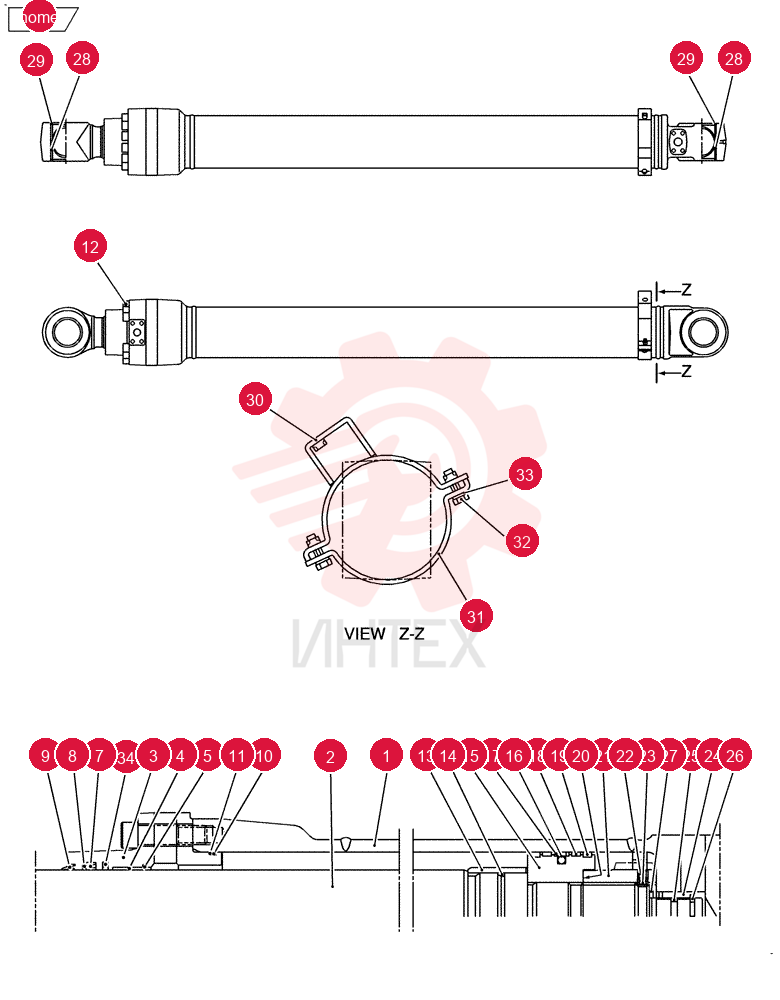 HYDRAULIC CYLINDER YN01V00132F4